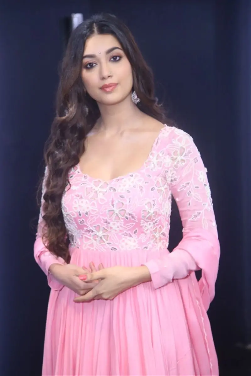 Telugu Actress Digangana Suryavanshi In Beautiful Pink Gown